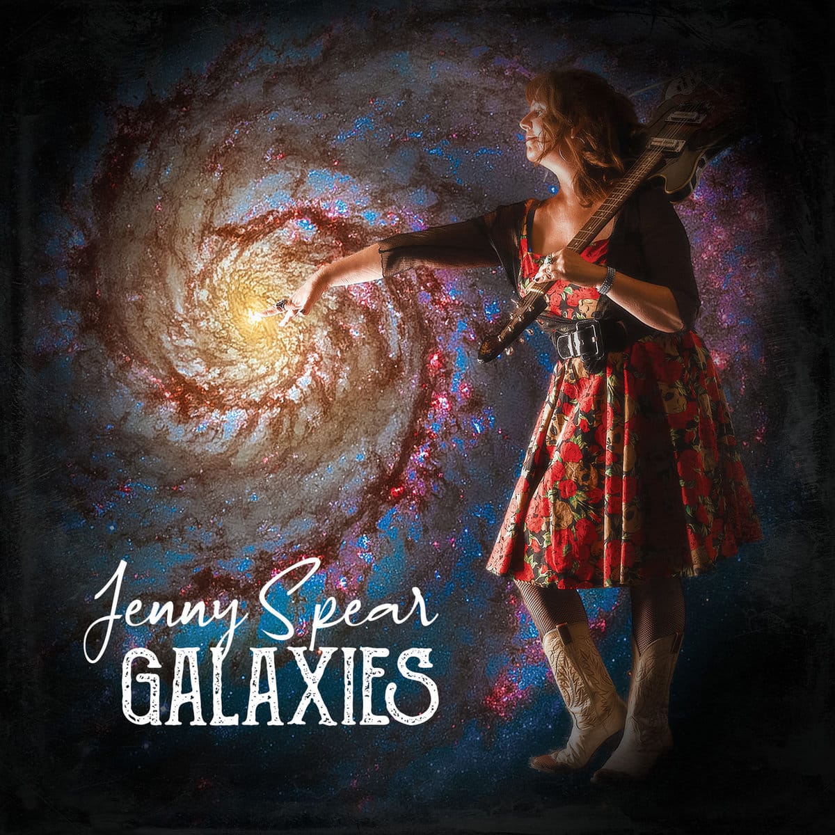 Cover art for Galaxies by Jenny Spear. Guitars, Drum & Bass Tracking. Mixing: Infidel Studios