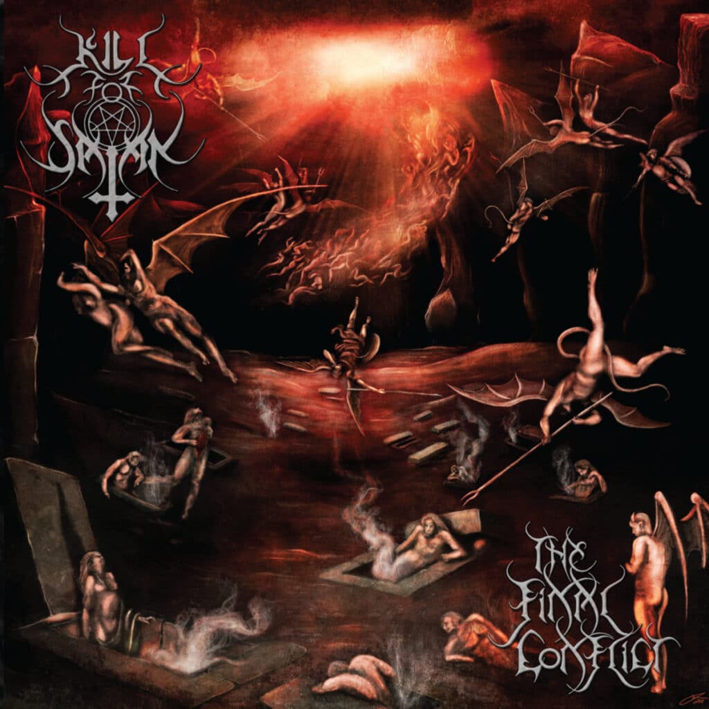 Cover art for The Final Conflict by Kill for Satan. Full record & mix: Infidel Studios