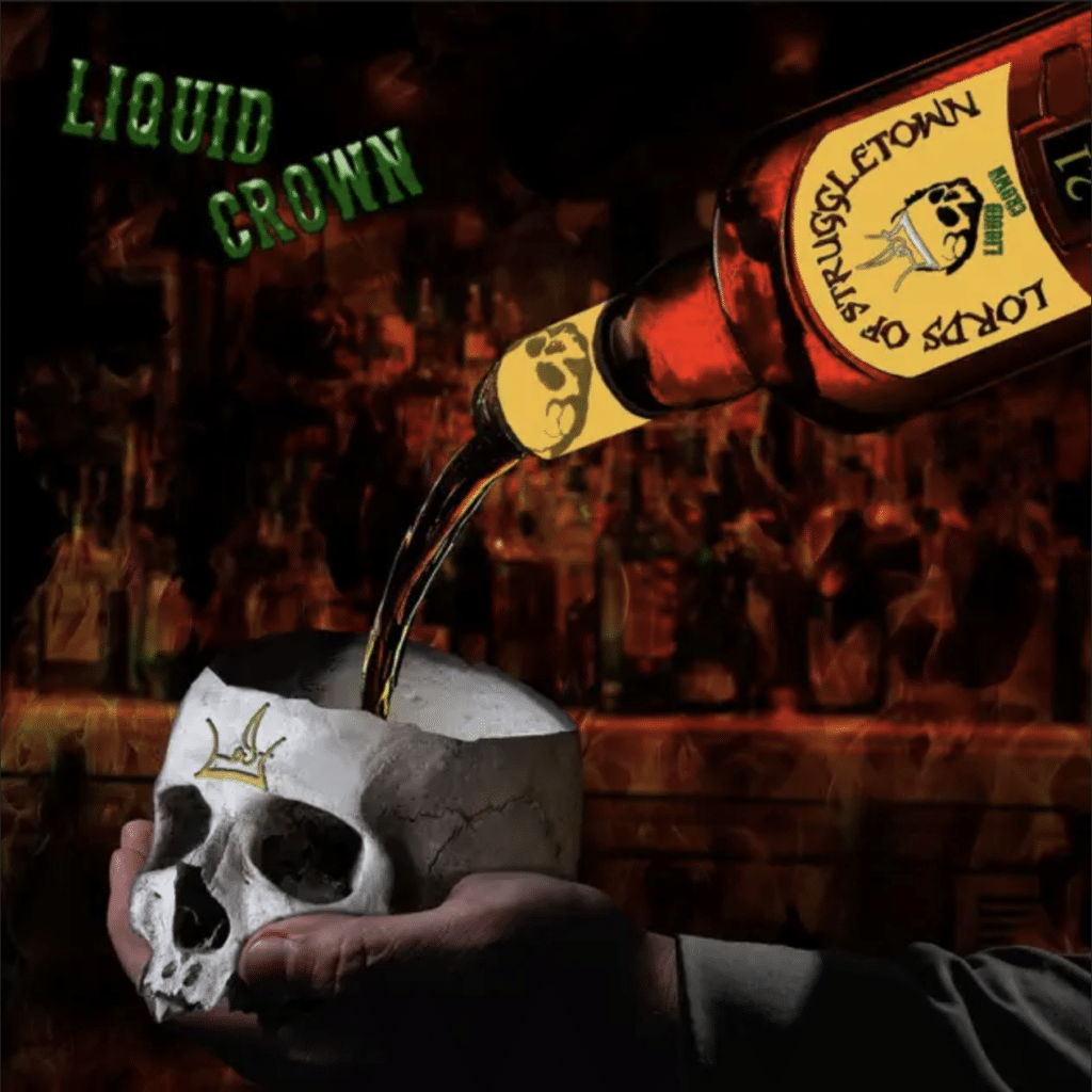 Cover art for Liquid Crown by Lords of Struggletown. Record all music and vocals: Infidel Studios