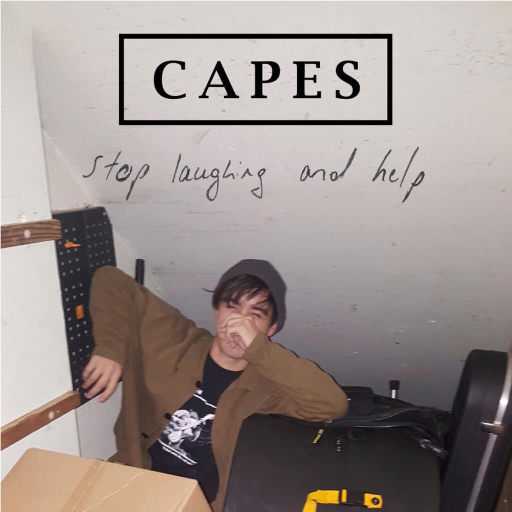 Cover art for Stop Laughing and Help by Capes. Record: Drums: Infidel Studios